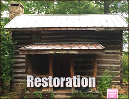 Historic Log Cabin Restoration  Caroleen, North Carolina